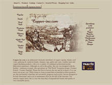 Tablet Screenshot of copper-inc.com